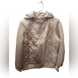 NWT Womend Time and Tru Gray Quilted Jacket Large 12-14